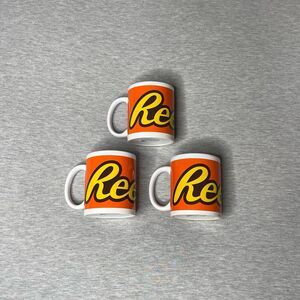 Reese's Peanut Butter Cups 4.5” Souvenir Coffee Cup Mugs 3 PCS. Set